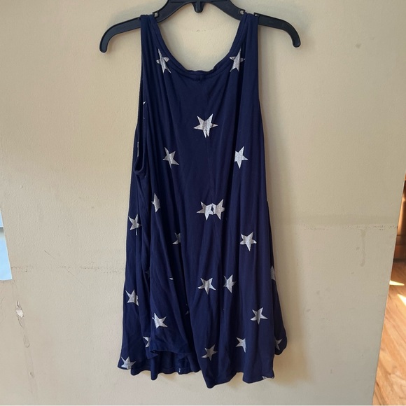 Old Navy Navy Blue Dress with Silver Stars - Picture 1 of 7